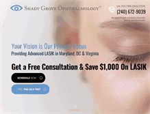 Tablet Screenshot of marylandlasiksurgery.com